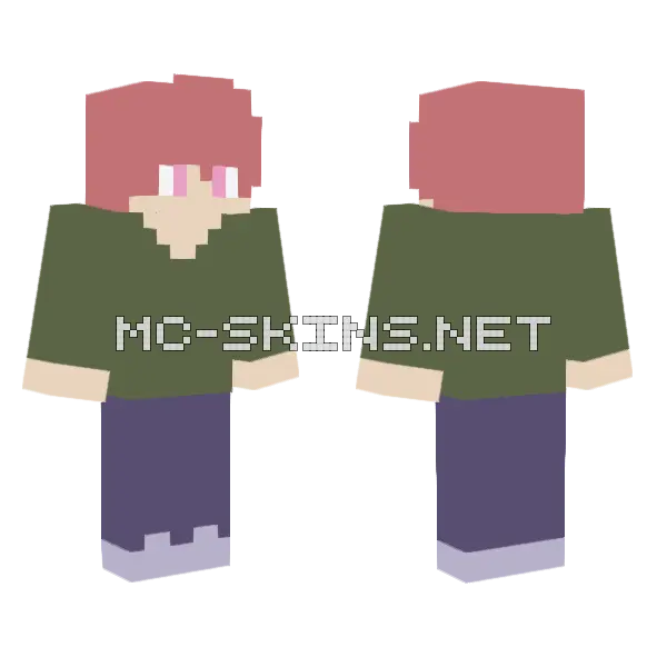 Yahooer Minecraft skin, front and back