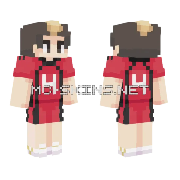 Yamamoto Taketora Minecraft skin, front and back
