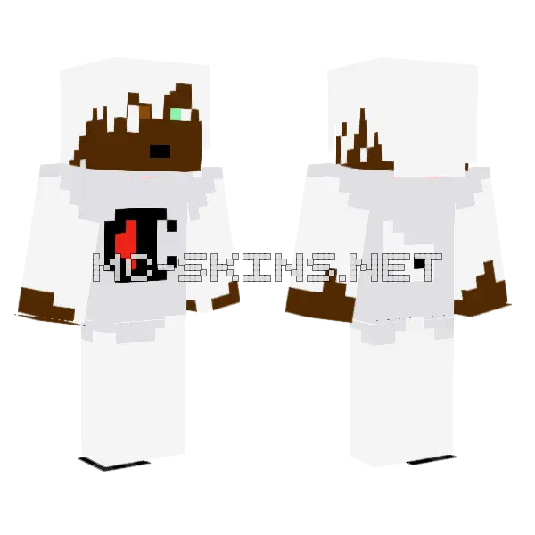 Yang Cmeloc Minecraft skin, front and back