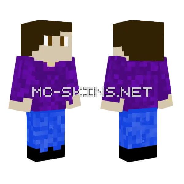 Yas Minecraft skin, front and back