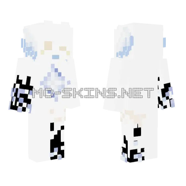 Yass Minecraft skin, front and back