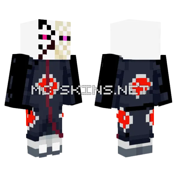 Yasuke Minecraft skin, front and back