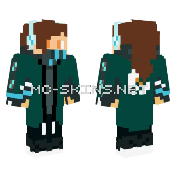 Yasuo Minecraft skin, front and back