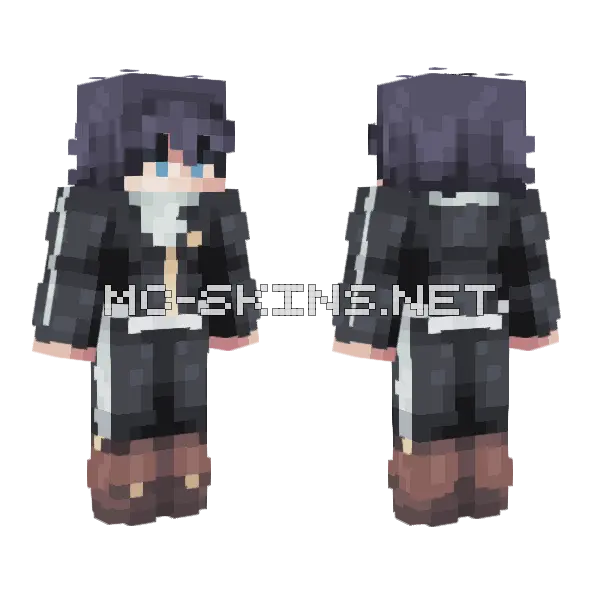 Yato Minecraft skin, front and back