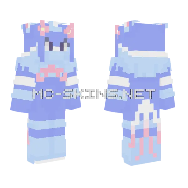 Yatta Blossom Buddy Dandys World Minecraft skin, front and back