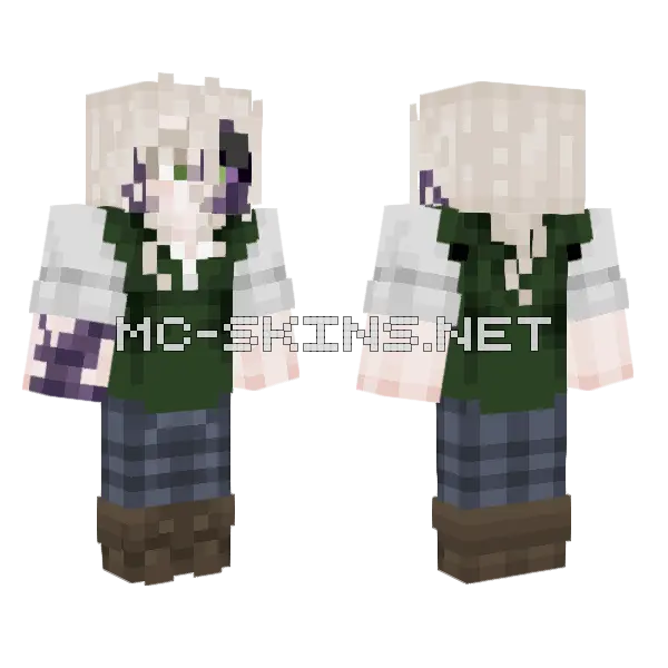 Yeah Girl Minecraft skin, front and back
