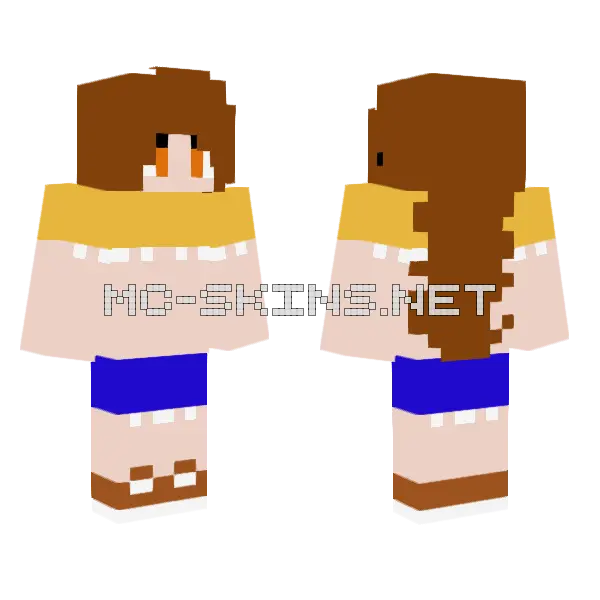 Yeliareiy Minecraft skin, front and back