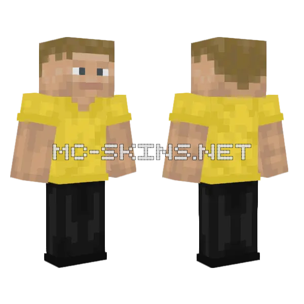 Yellow and Black Outfit, front and back