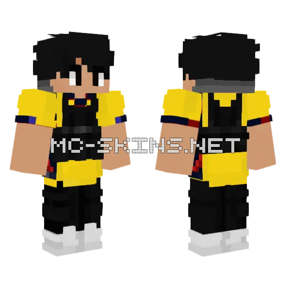 Yellow and Blue Sports Uniform, front and back