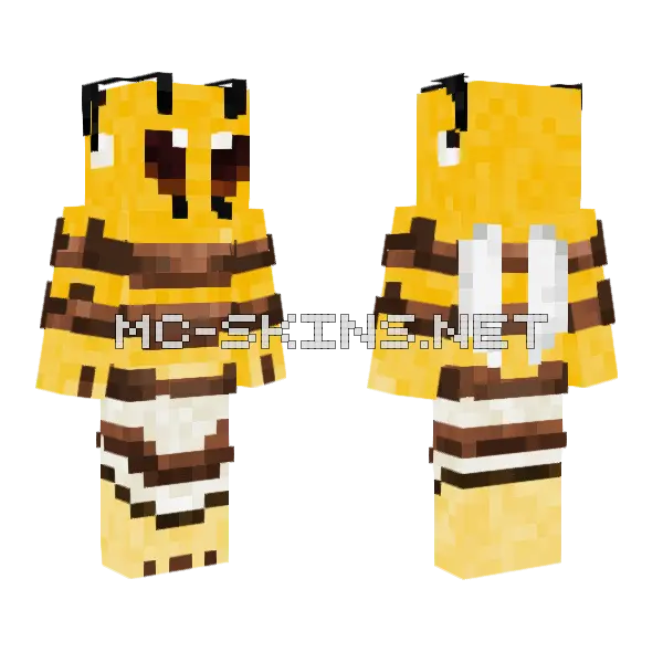 Yellow Bee, front and back