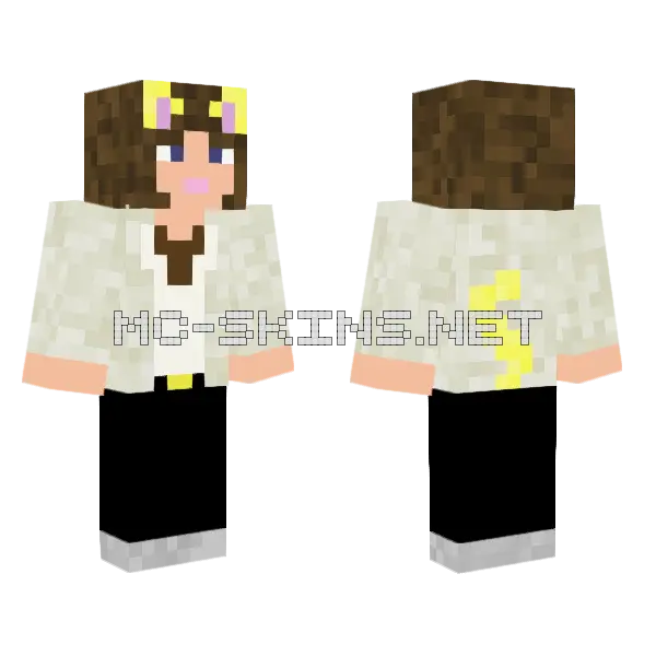 Yellow Bow Girl, front and back