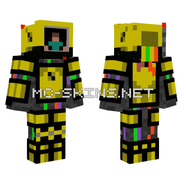 Yellow Car Driver, front and back