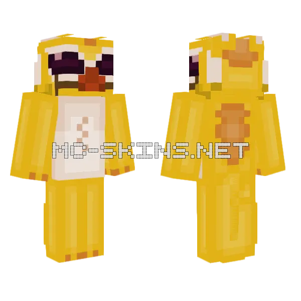 Yellow Creature Spats, front and back