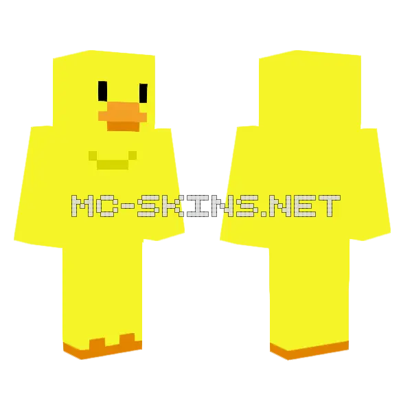 Yellow Duck Outfit, front and back