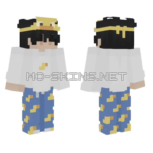 Yellow Duck Pajamas, front and back