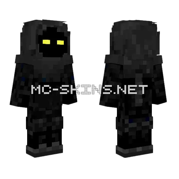 Yellow Eyes Monster Minecraft skin, front and back