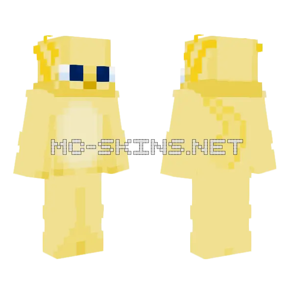 Yellow Futuristic Suit, front and back
