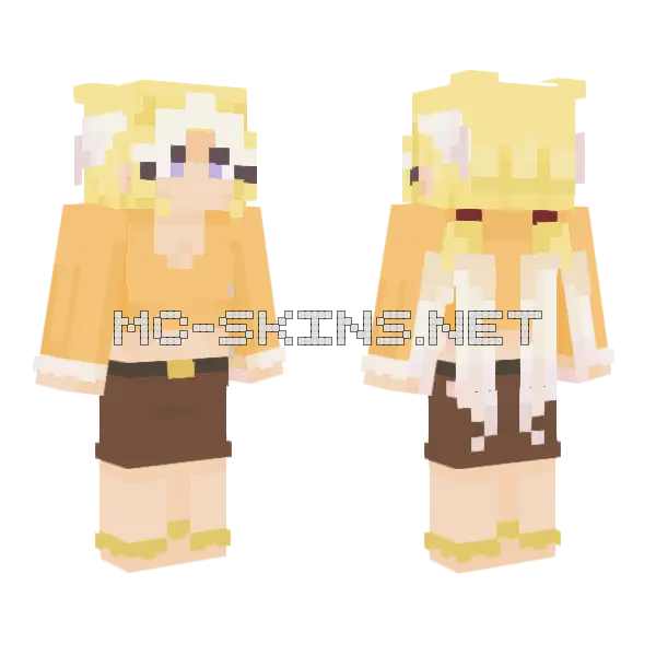 Yellow Haired Girl, front and back