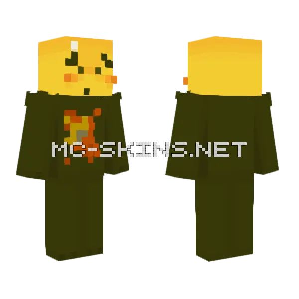 Yellow Hat Boy, front and back