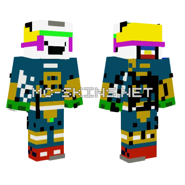 Yellow Hat Character, front and back