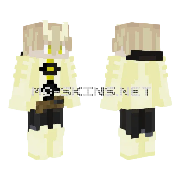 Yellow Horned Warrior, front and back