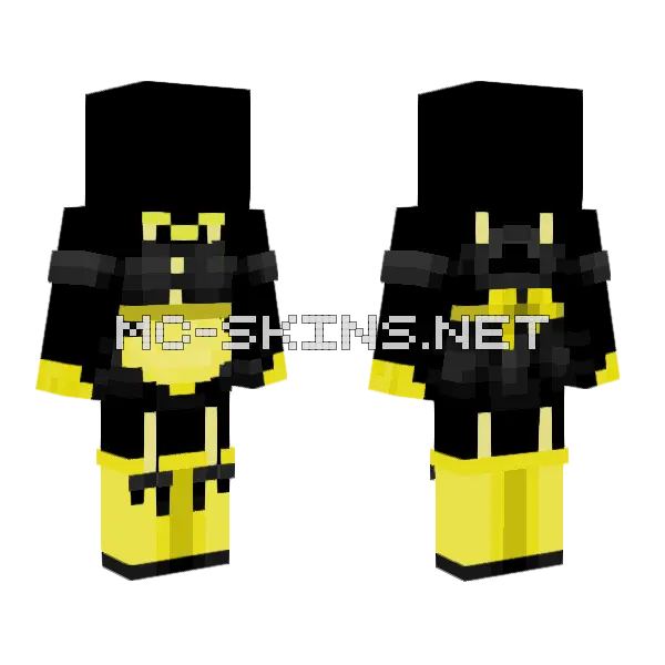 Yellow Maid Outfit, front and back