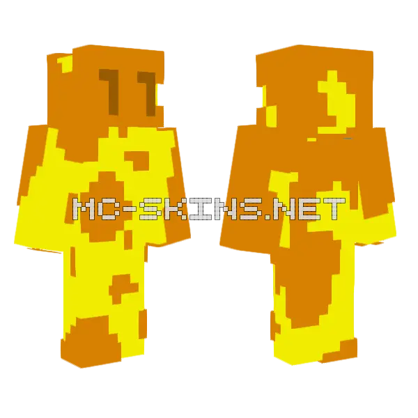 Yellow Man Orange Splash, front and back