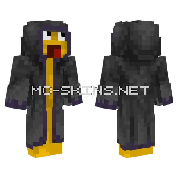Yellow Penguin Suit, front and back