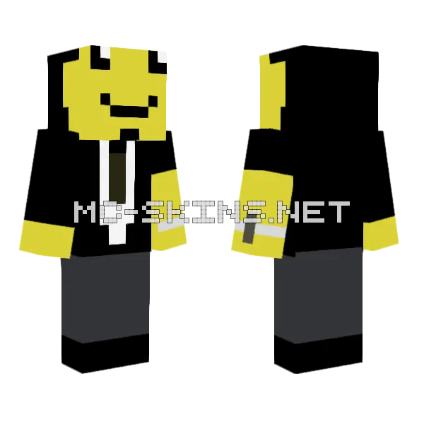 Yellow Robot Buddy, front and back