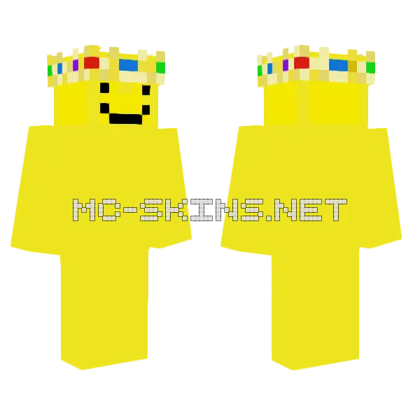 Yellow Smiley Face, front and back