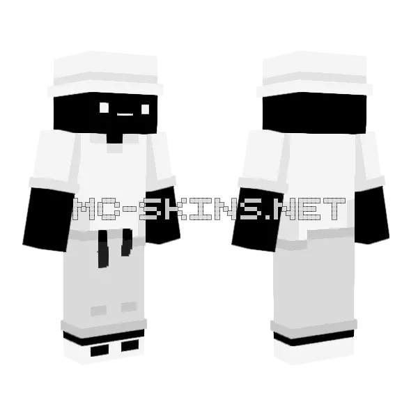 Yes Minecraft skin, front and back