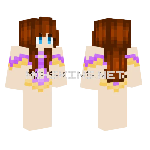 Yhay Minecraft skin, front and back
