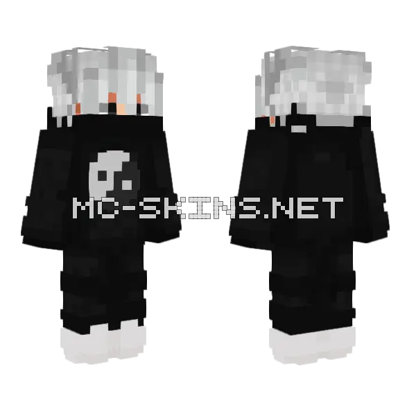 Yin N Yang Minecraft skin, front and back