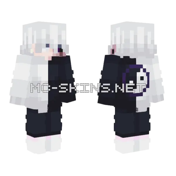 Yin Yang Boy Minecraft skin, front and back