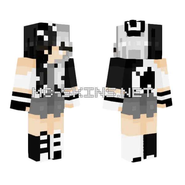 Yin Yang Ce Minecraft skin, front and back