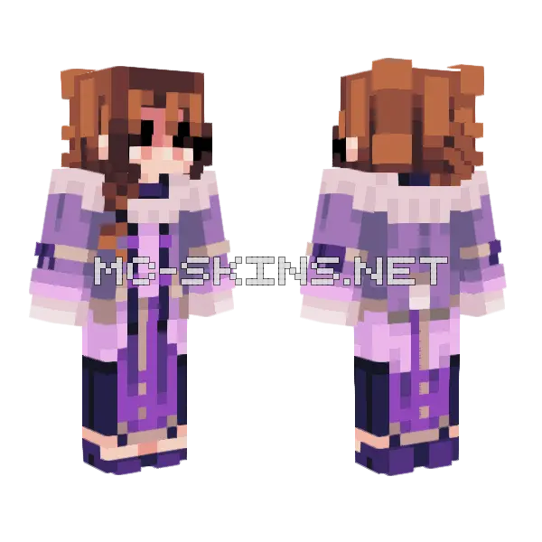 Ying Er Genshin Collab Minecraft skin, front and back