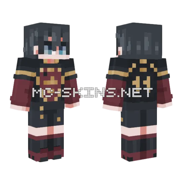 Yoichi Isagi Anime Skin Minecraft skin, front and back