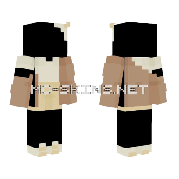 Yolk Merch Masc Minecraft skin, front and back