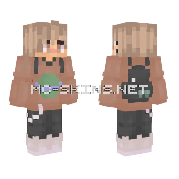 Yolo Girl Minecraft skin, front and back