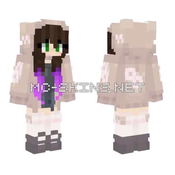 Yolonea Minecraft skin, front and back
