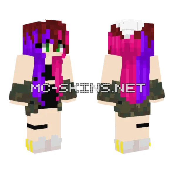 Yolonea Minecraft skin, front and back
