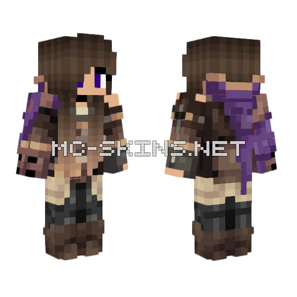 Yolonea X Griz Minecraft skin, front and back