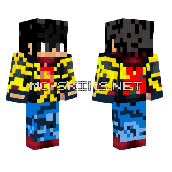 Yoo Juji Sjikj Minecraft skin, front and back