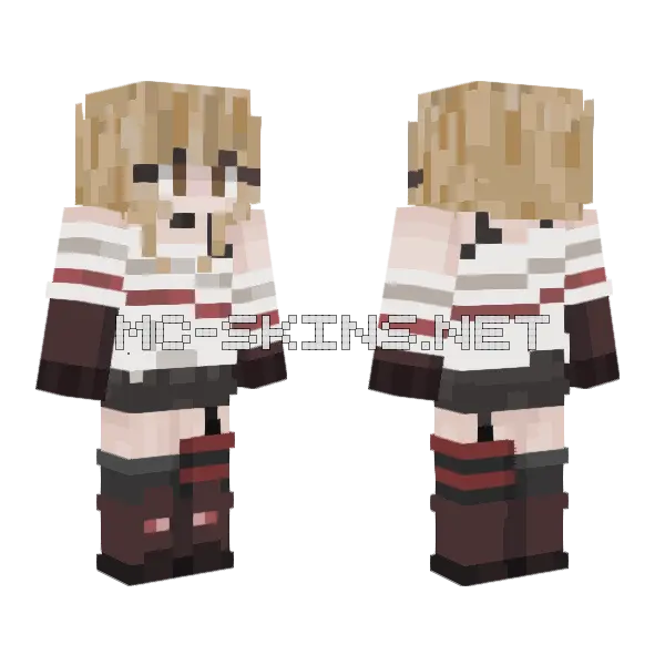 Yoon Jisu Sweet Home Minecraft skin, front and back