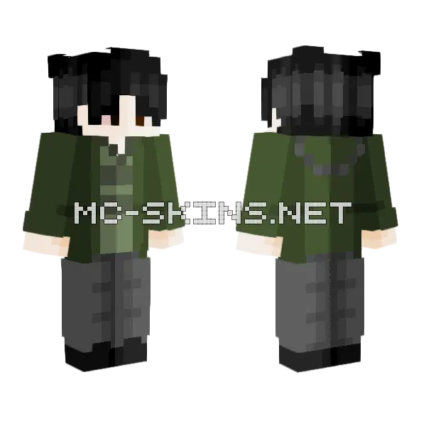 Yoonbum Minecraft skin, front and back