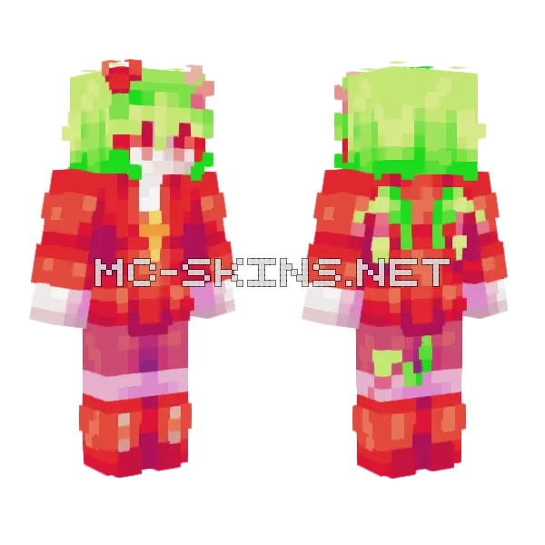 Yosafire Skintober Minecraft skin, front and back