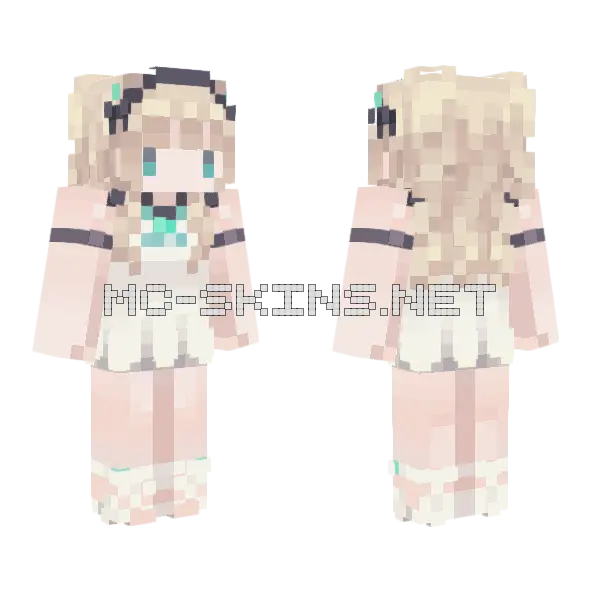 Yotsuba Minecraft skin, front and back