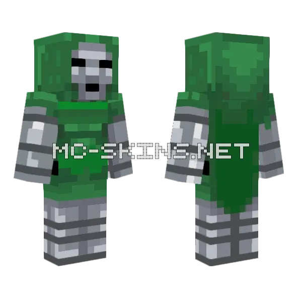 You Doomed Minecraft skin, front and back