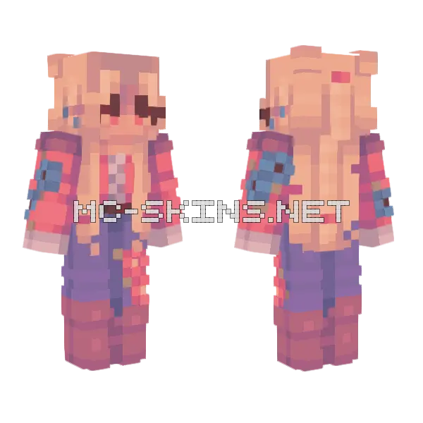 Young Girl A Minecraft skin, front and back