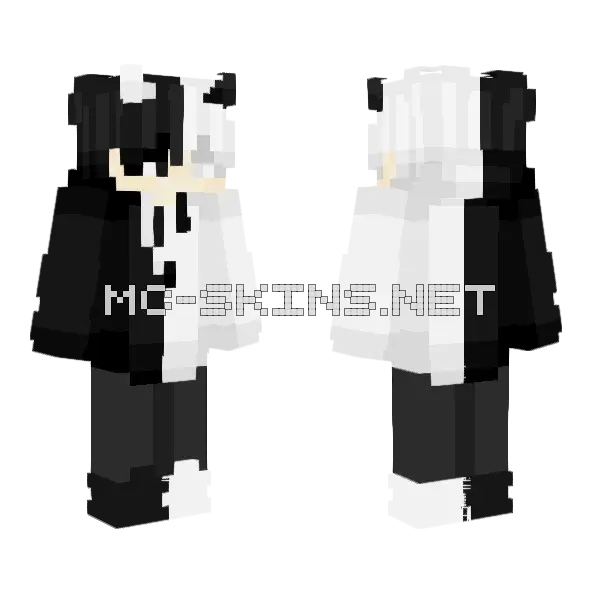 Your Darkside Minecraft skin, front and back